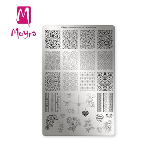 Moyra匈牙利美甲 指彩印花鋼板 轉印鋼板 74-ROMANTIQUE