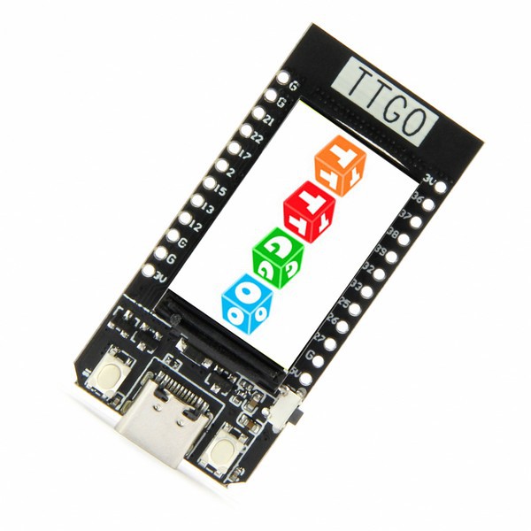 TTGO T-Display ESP32開發板+LCD彩色螢幕可用Arduino開發