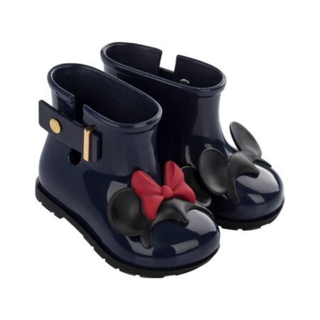 (現貨US8)Mini melissa香香鞋 迪士尼米奇米妮不對稱雨鞋雨靴靴子 保證正品有鞋盒