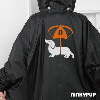 NINKYPUP 優雅臘腸犬 臘腸狗 臘腸犬 雨衣 反光雨衣 夜間安全 透氣舒適 防風防雨 獨家設計 臺灣設計 MIT