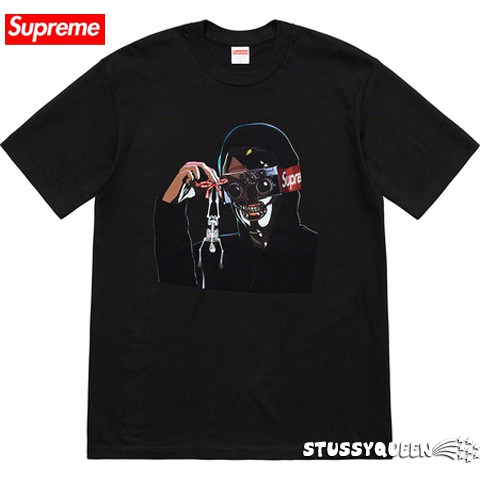 全新正品 現貨 2019 SS Supreme Creeper Tee 人像 照片 SUP護目鏡 黑色M