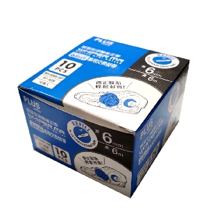 【角落文房】PLUS MR智慧型滾輪修正專用替換帶 修正帶替帶 立可帶替換帶 (內帶) 10入 量販包