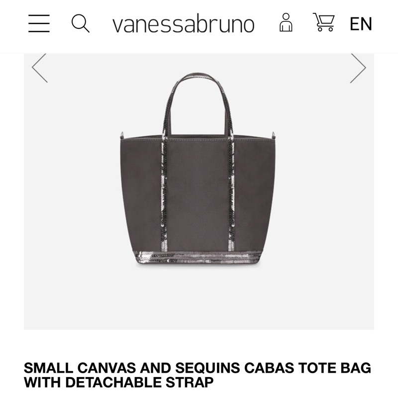 Vanessa Bruno 全新small Cabas bag 亮片包 帆布包 可肩背