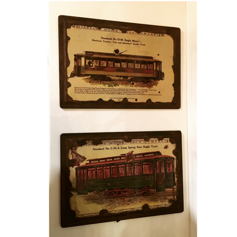 《浪漫藝術家居》Loft工業風木製仿鐵鏽火車掛畫 壁畫