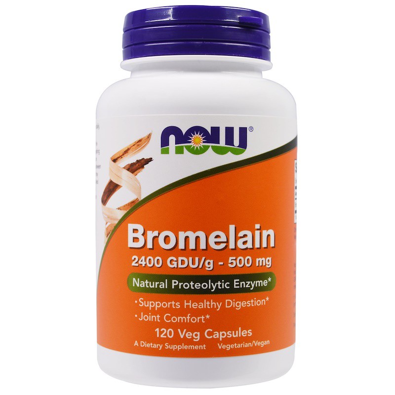NOW 鳳梨酵素 Bromelain 500毫克,120素食膠囊 菠蘿蛋白酶