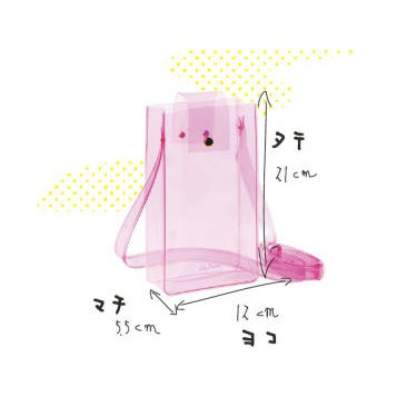 【漫畫物語】日本日文雜誌贈品 VIVI 7月號/2018 Lily Brown粉色透明塑膠側背包