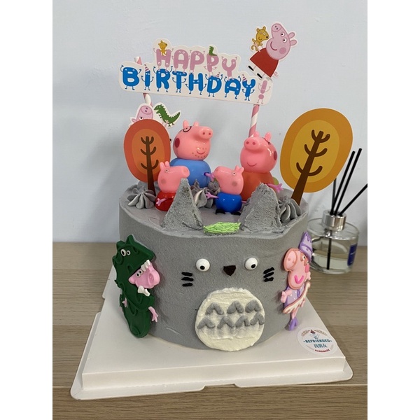 佩佩豬蛋糕/粉紅豬/龍貓蛋糕/週歲蛋糕/