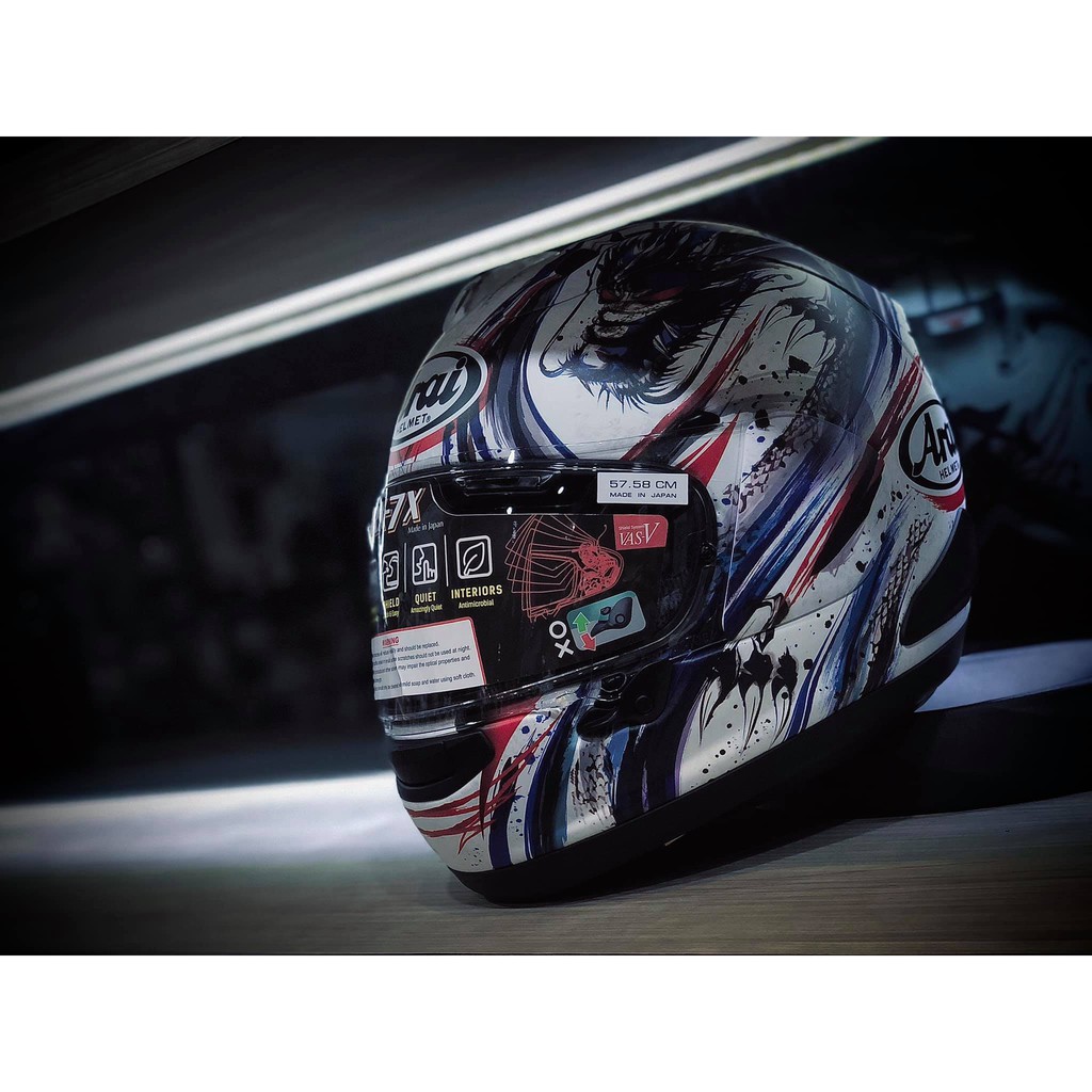 Upc騎士精品 旗艦館 Arai Rx 7x Kiyonari Trico 水墨龍限量全罩安全帽 蝦皮購物