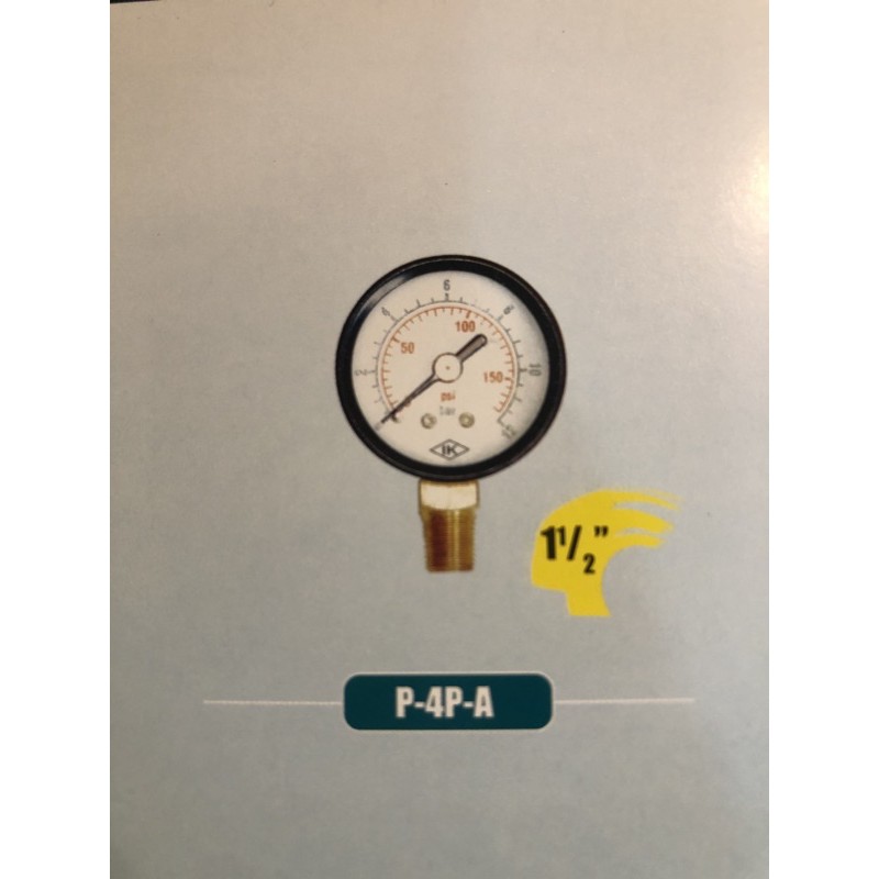 直立式壓力計1.5‘’、壓力表、IK原廠、直立式壓力表、直立式壓力錶、材質鐵