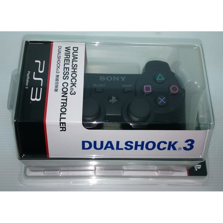 [現貨]PS3 SONY原廠黑色盒裝無線振動六軸手把(全新未拆收藏品，附全新USB充電線)
