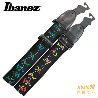【民揚樂器】吉他背帶 Ibanez GS-60系列 電貝士背帶 真皮背帶 生命樹經典圖騰