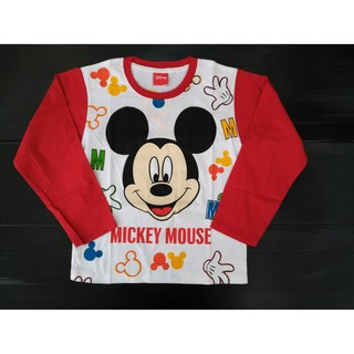 【YJ小舖】MK-0314 紅 迪士尼 正版 短袖 棉T 米奇 米妮 Mickey 夏裝 中大童 雷射標