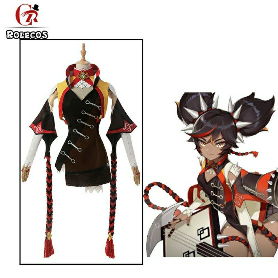 晨上人間 原神cos服辛焱cos 游戲套裝c服少女風cosply服裝女 6月15日發完 蝦皮購物