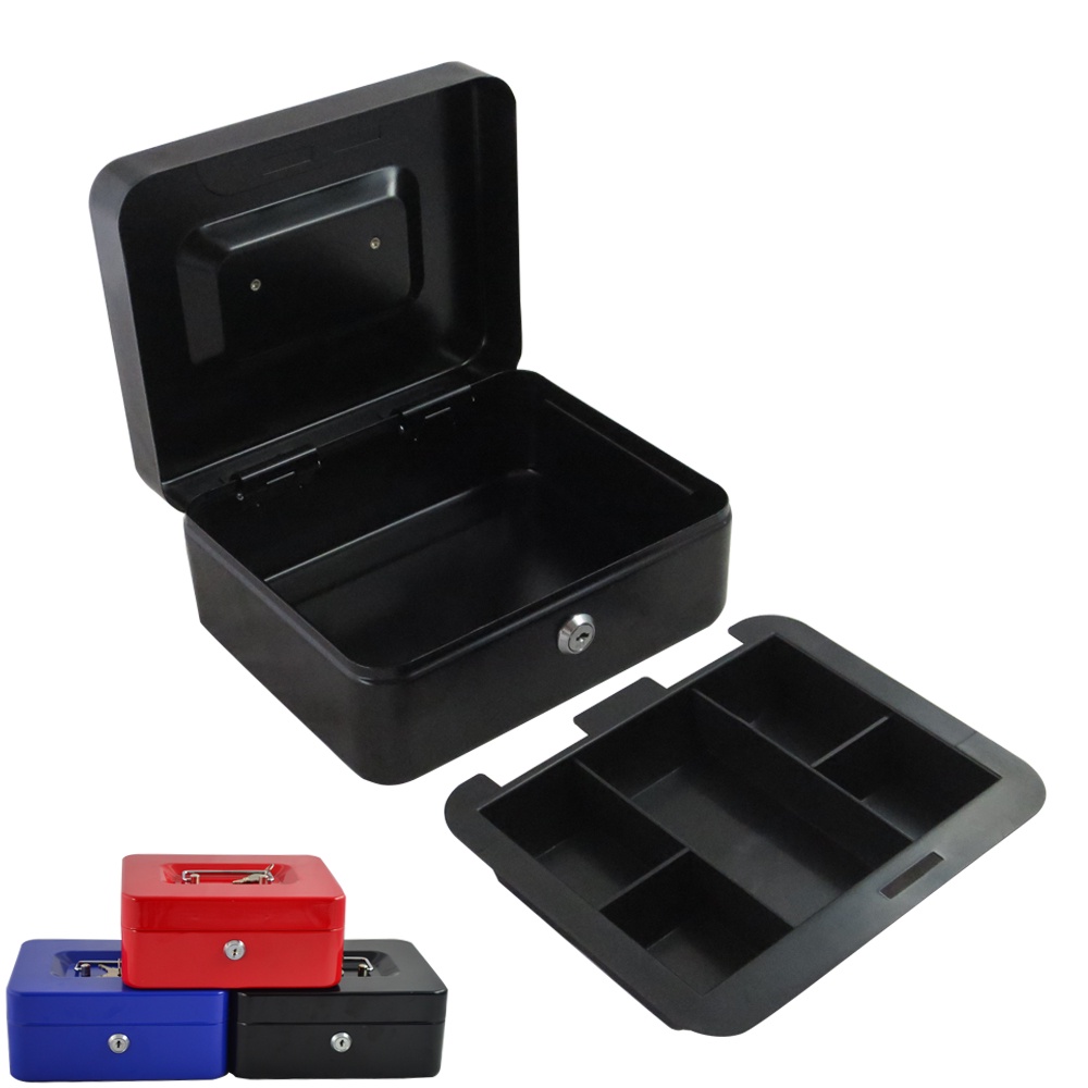 【特大號-鑰匙款現金盒】有6款顏色 現金盒/現金箱/CASH BOX/ 零錢箱/置物盒/零錢盒/收銀機/附鑰匙/保險箱