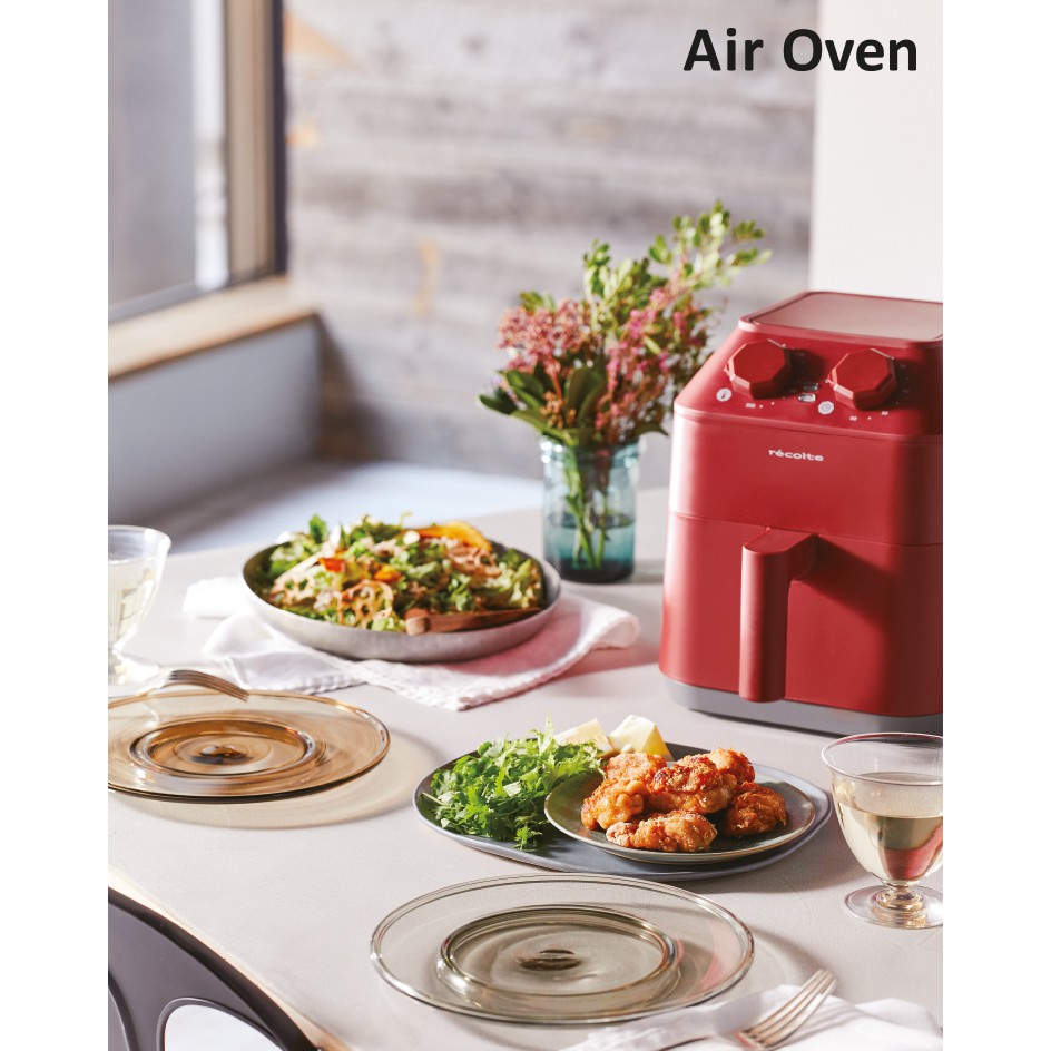 全新轉賣 轉單* recolte 日本 麗克特 Air Oven 氣炸鍋 經典紅 贈 烘焙紙 矽膠夾 噴油瓶 超美型