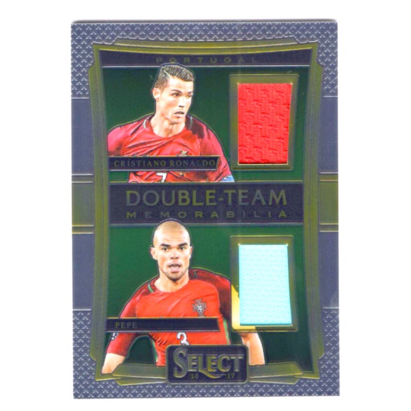 C羅cristian Ronaldo 佩佩 Select Double Team系列雙人雙色金屬球衣卡球衣 蝦皮購物