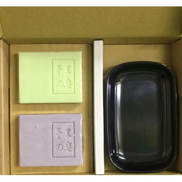 【2017年股東會紀念品】【連展/福大】蘭麗手工皂2入+皂盒 (不挑款)