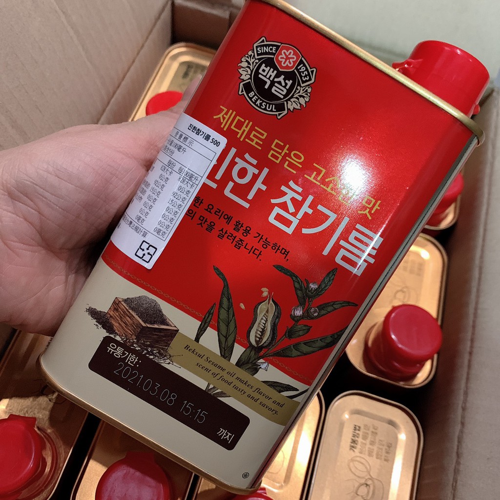 韓國頂級香純芝麻油~韓國麻油500ML~濃純香的韓國芝麻油韓式芝麻油