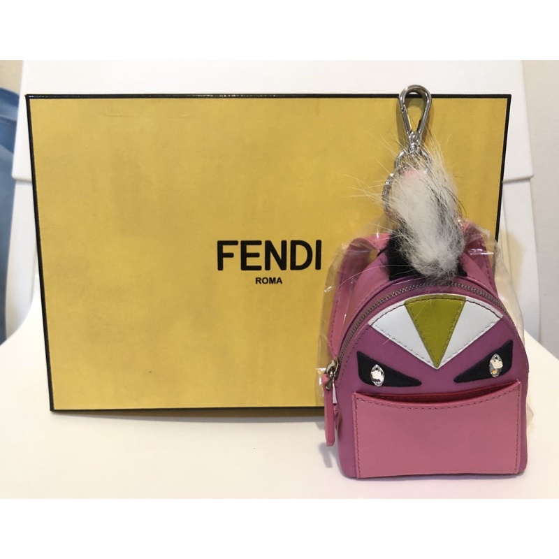 全新有盒 FENDI 小怪獸 吊飾 鑰匙圈 零錢包