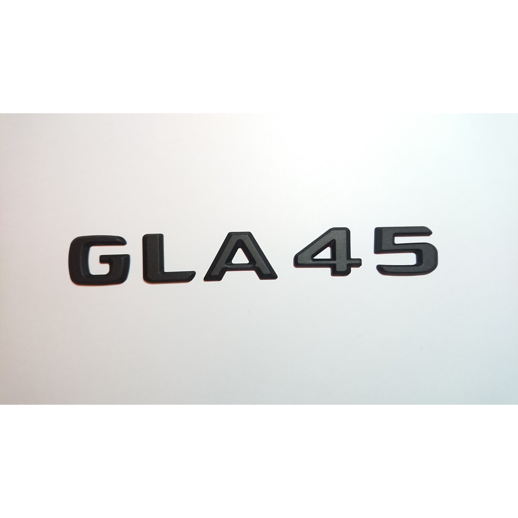 圓夢工廠 Benz 賓士 GLA X156 GLA45 2016~2019 後車箱字貼車標 鍍銀 消光黑