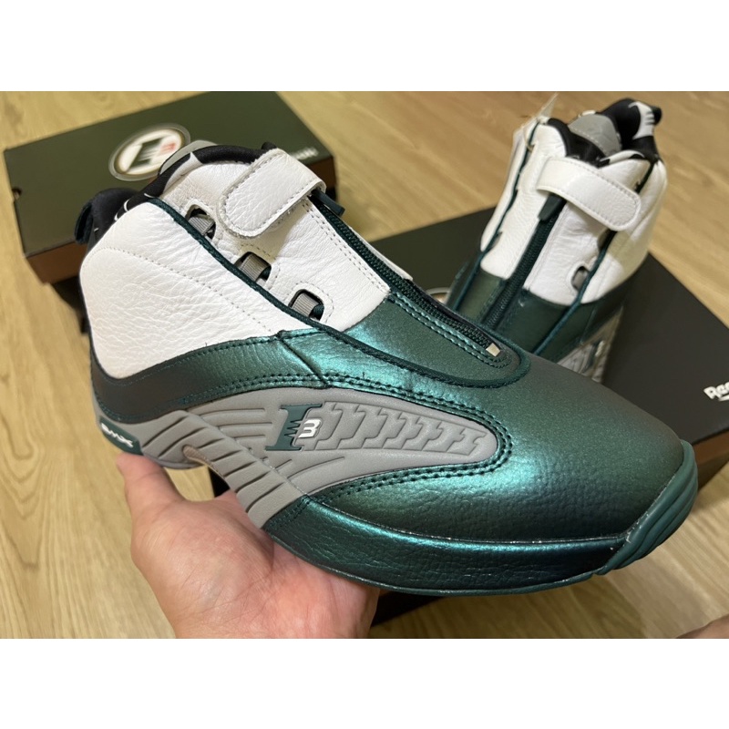 Reebok Answer IV 綠白 艾佛森 全新US9(GX6235)