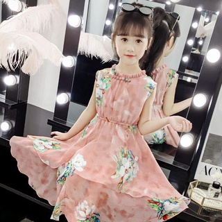 女童2020童裝新品夏洋裝小女孩公主裙仙女漢服衣服夏裝兒童裙子
