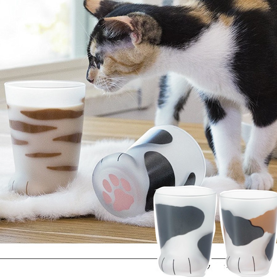 Coconeco猫爪玻璃杯日本正版貓掌造型肉球玻璃杯 蝦皮購物