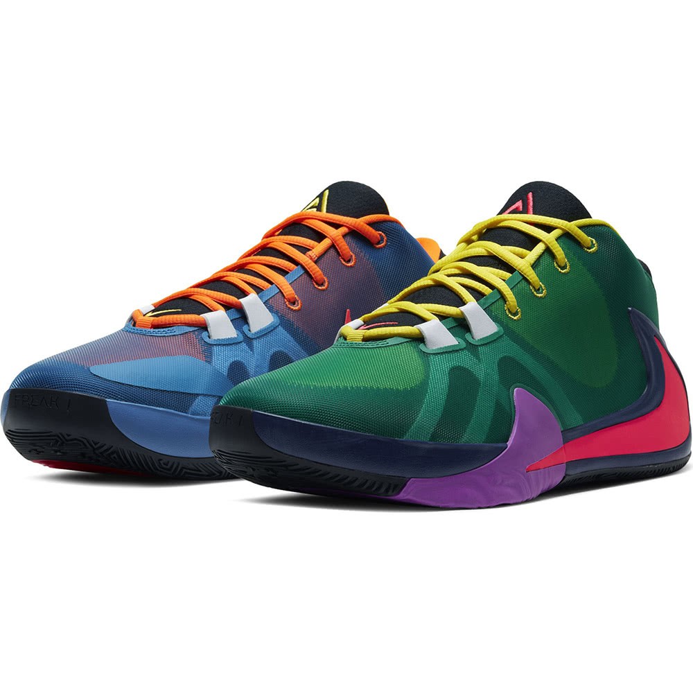 NIKE 耐吉201男籃球鞋ZOOM FREAK 1 MULTI EP 避震 彩色 CW3202800