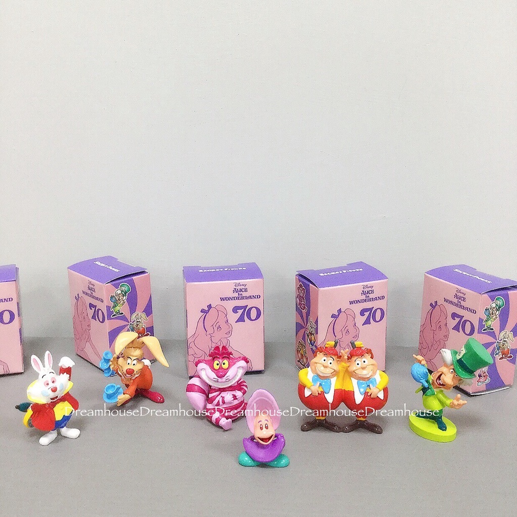 東京迪士尼 愛麗絲夢遊仙境 70週年 愛麗絲 笑笑貓 帽客 牡蠣寶寶 時間兔 三月兔 隨機 抽抽樂 盒玩 公仔 擺飾