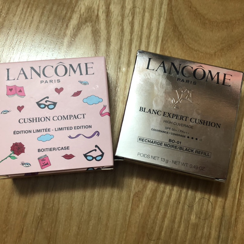 蘭蔻 LANCOME 激光煥白輕感氣墊粉餅 無暇版 BO-01 + 夢幻樂園版粉盒