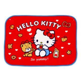 全新日本帶回日本專櫃Sanrio三麗鷗超柔軟Hello Kitty刷毛保暖扣式兩用披肩/披巾/毛毯/毯子(餅乾款)