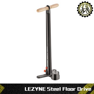 【小萬】全新 黑色 LEZYNE Steel Floor Drive 高壓直立式打氣筒 220psi 打氣桶 美法