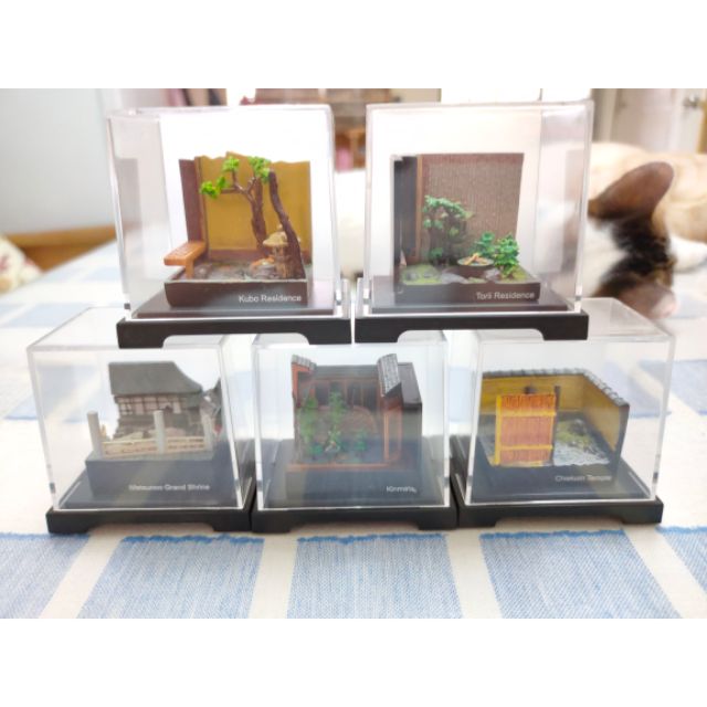 日本庭園場景模型玩具五款一起 蝦皮購物