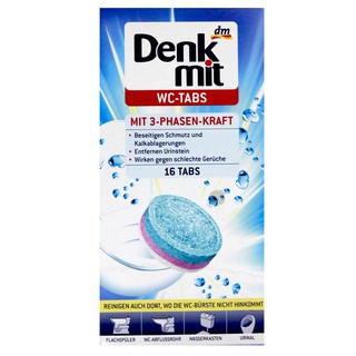 【易油網】DENKMIT 德國強效馬桶清潔錠 DM 16顆裝 超優惠 清潔 抑菌 馬桶球 馬桶除臭 #88558