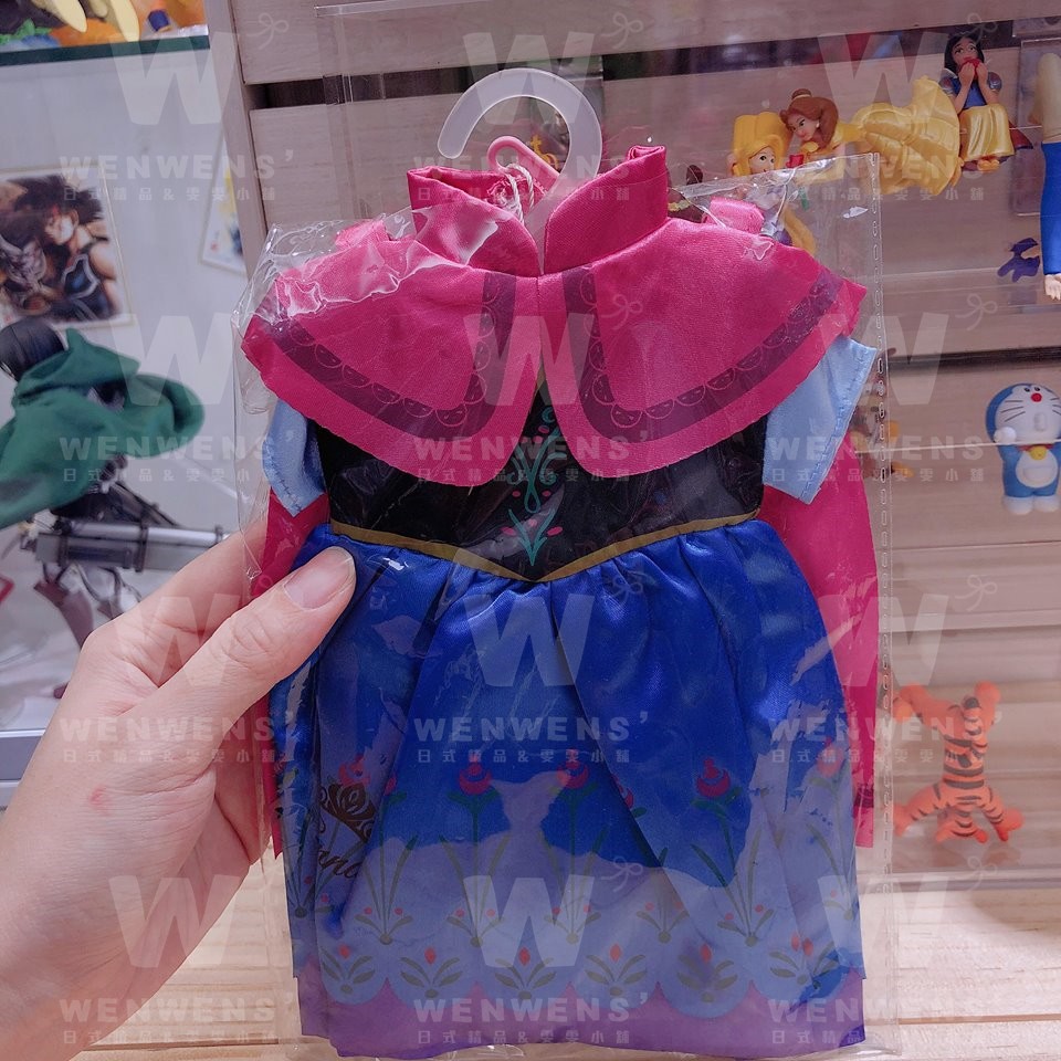【Wenwens】日本 正版 迪士尼 冰雪奇緣 安娜 衣服 手機吊飾