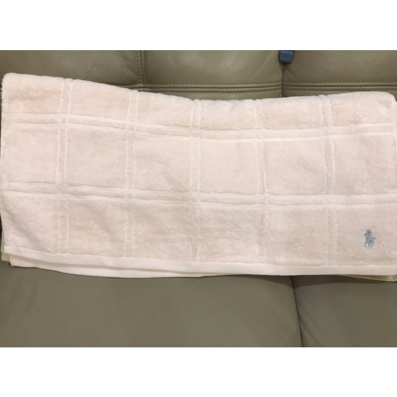 美國POLO Ralph Lauren粉色雙面毛圈厚軟浴巾！