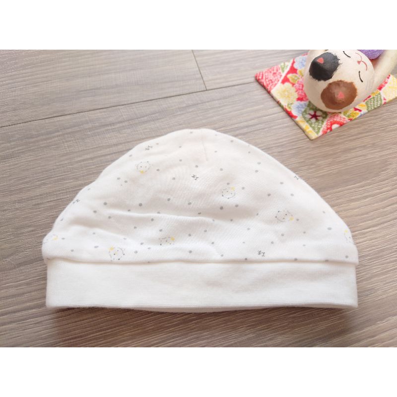 全新 麗嬰房 雙層保暖 嬰兒帽/寶寶帽/新生兒帽(6M)