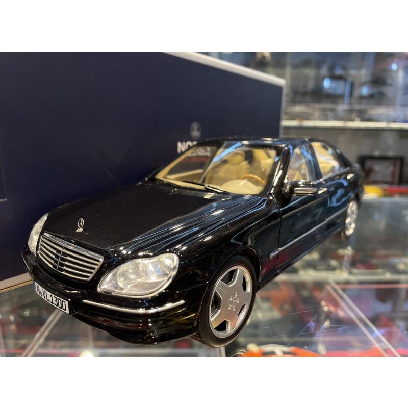 吉華科技@ 1/18 NOREV 183814 Mercedes-Benz S600 (W220) 1998 金屬黑