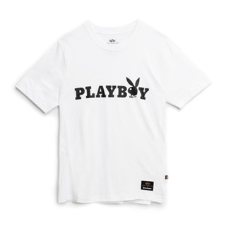 【YOYOGI PLUS】PLAYBOY X ALPHA 聯名 LOGO TEE (白)
