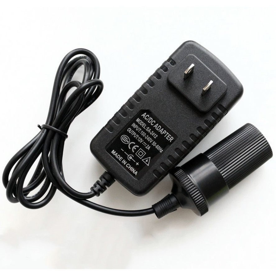 現貨在台 12h發貨 Ac轉dc 110v轉12v 家用點煙器 家用點菸器插座 電源轉換器 變壓 車用轉家用轉接頭