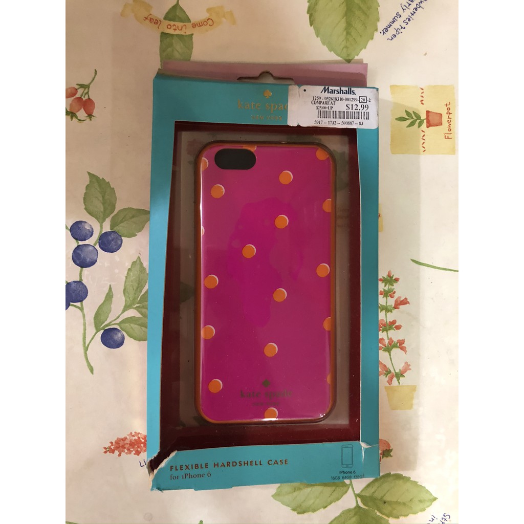 Kate Spade Iphone 6 手機殼 桃紅色