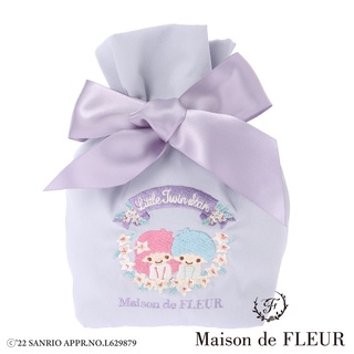 Maison de FLEUR 雙星仙子花語系列蝴蝶結緞帶束口包(8A21FSJ0900)