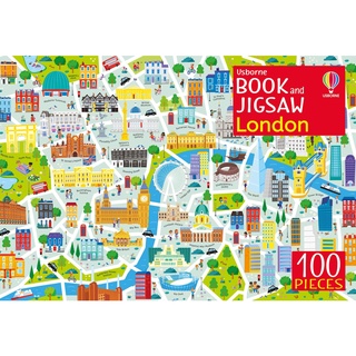 【Usborne】 倫敦地圖拼圖100片+1書 Book and Jigsaw London