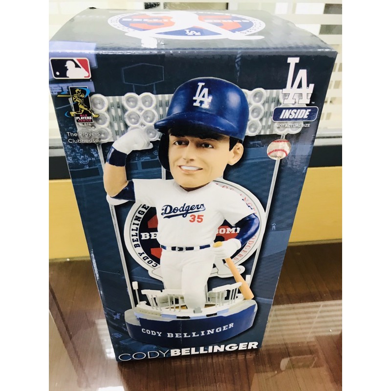2020 MLB世界大賽冠軍LA道奇Cody bellinger豪華球場組大型公仔外盒高度32公分foco出品限量360