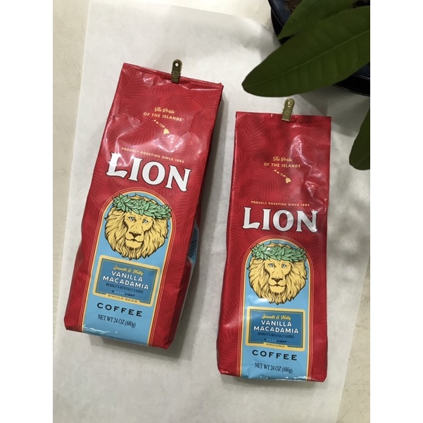 （包裝瑕疵）680g LION COFFEE 獅王咖啡 香草堅果 大包裝 商業用 夏威夷 黑咖啡 咖啡豆