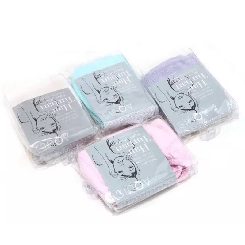 📢好評‼️美國Aquis超細纖維超強吸水浴帽 附釦子 Hair turban