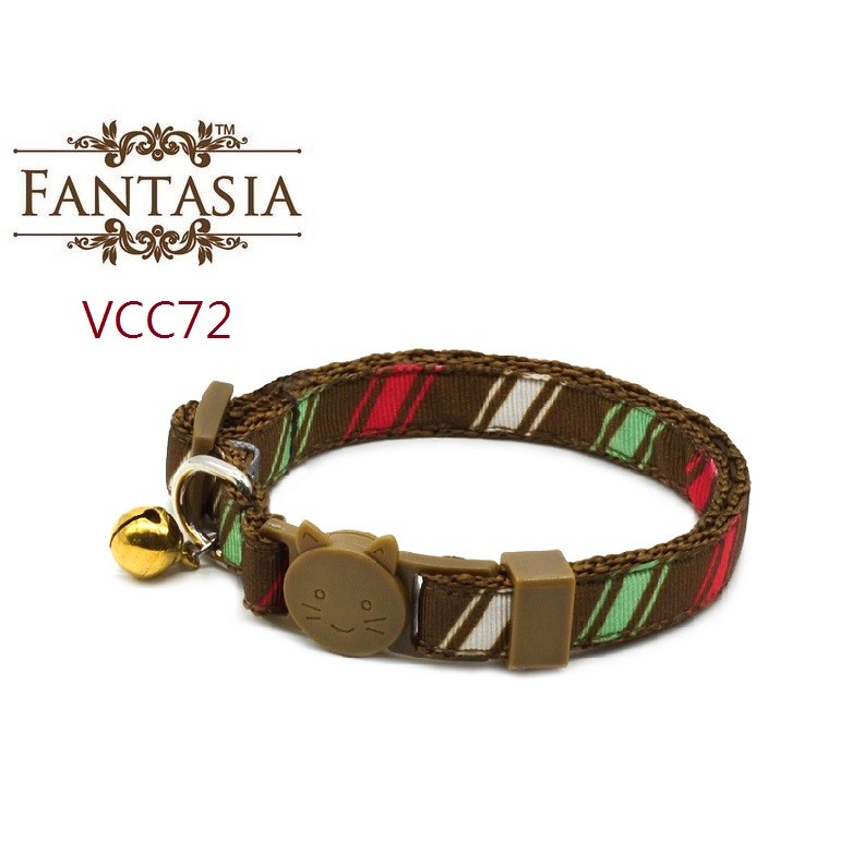 范特西亞 Fantasia【VCC72】成貓安全項圈(S) 安全插扣 防勒 貓項圈 鈴鐺