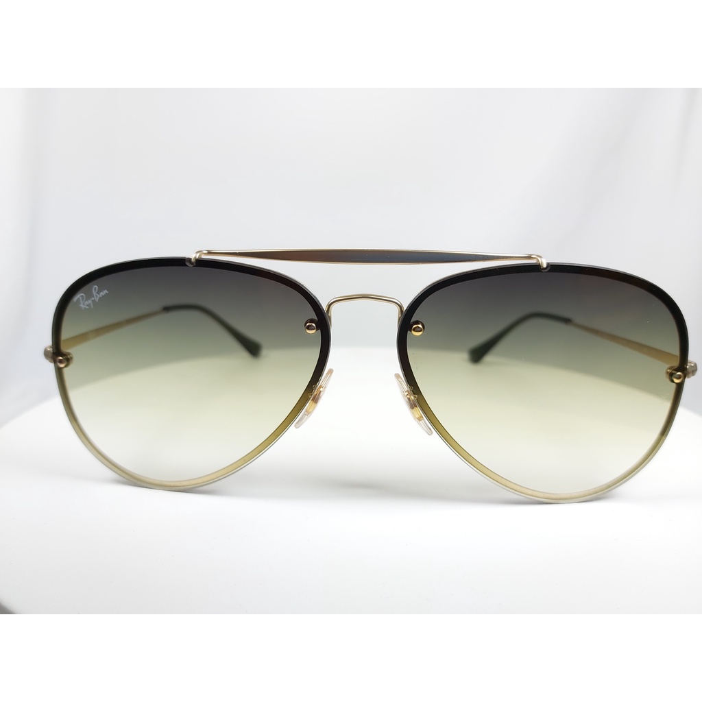 『逢甲眼鏡』Ray Ban雷朋 全新正品 太陽眼鏡 金色細框  漸層灰鏡面 飛官款【RB3584N-9140/OR】
