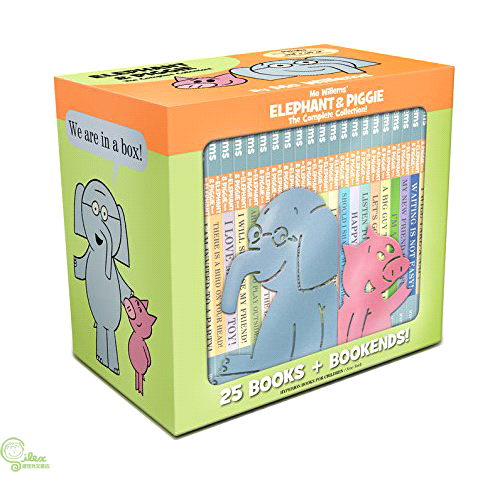 Elephant And Piggie Complete Collection （25本精裝書+大吉象與小豬寶書檔）
