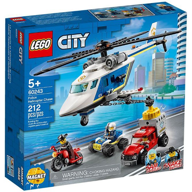 ［想樂］全新 樂高 Lego 60243 City 城市 警察直升機追擊戰